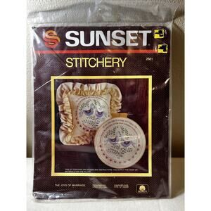 Sunset Stitchery Linda Gillum The Joys of Marriage Embroidery Kit 2881 Sealed